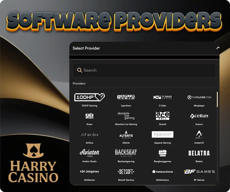 Harry Casino slots providers