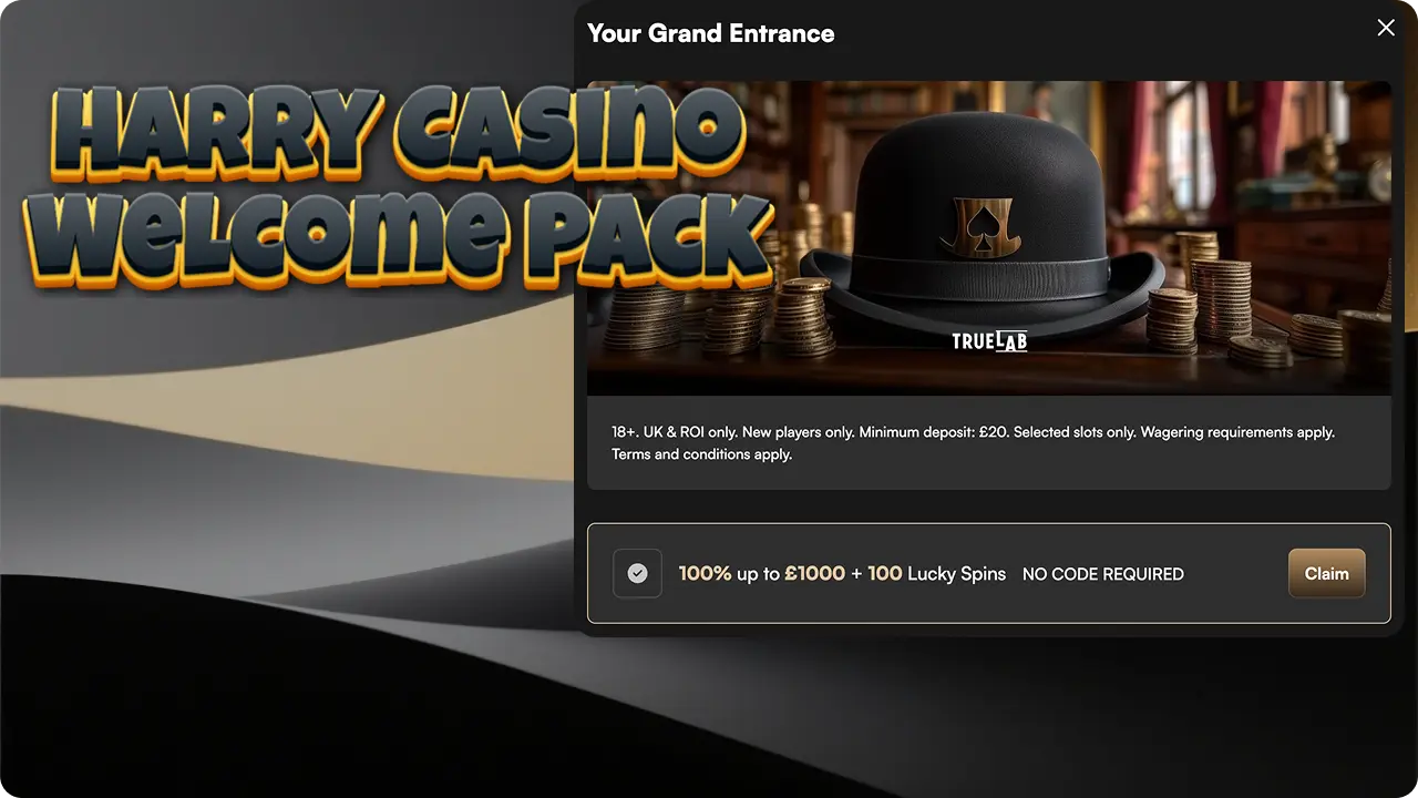 Casino Harry bonus for new players